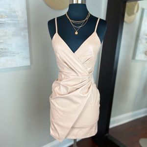 Faux Leather Dress